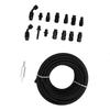 6AN 3 8in Fuel Line Fitting Kit Flexible PTFE Nylon Oil Gas Fitting Hose Fit For LS Swap EFI System