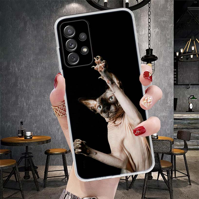 

Lavaza Sphynx Sphinx Cat Phone Case For Samsung Galaxy A13 A14 A15 A16 A17 A53 A54 A55 A56 A57 A33 A34 A35 A36 A37 A23 A24 A25 A Samsung A57