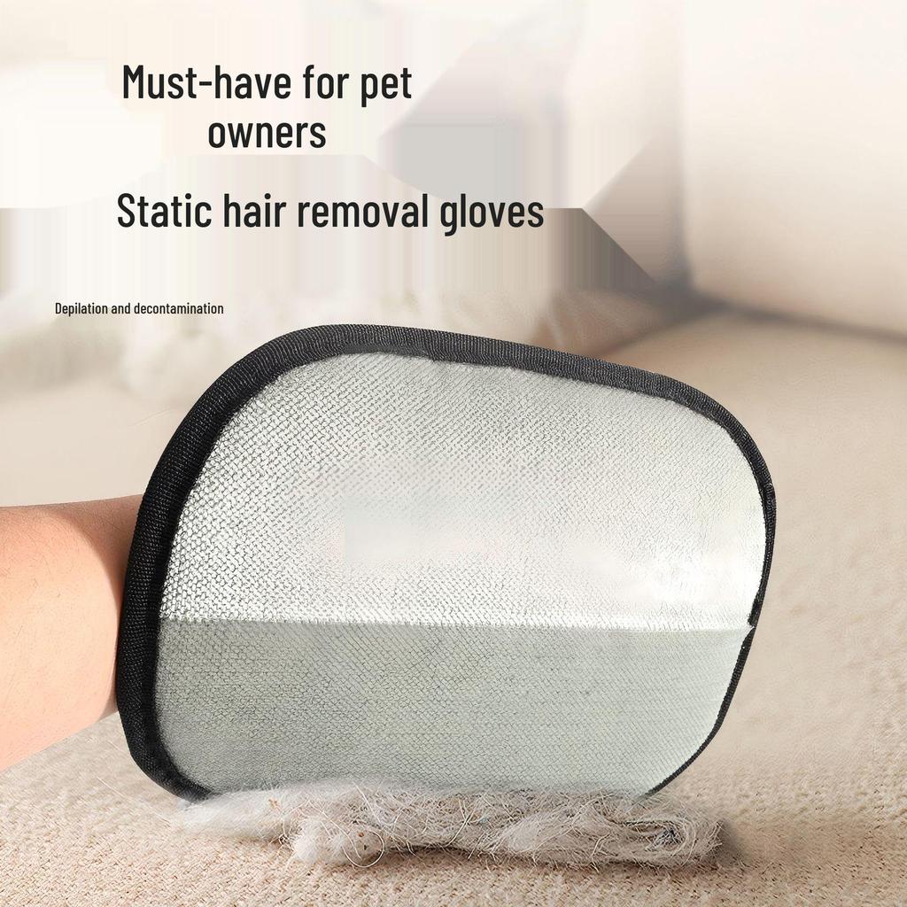 Double-Sided Pet Hair Removal Glove for Cats & Dogs - Essential Lint & Fur Cleaner