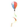 Giant Size Hot Air Balloon Plastic Material Color-changing Film Wind Spinner Striped Tie Dye Rainbow Colors Rotating Windmill