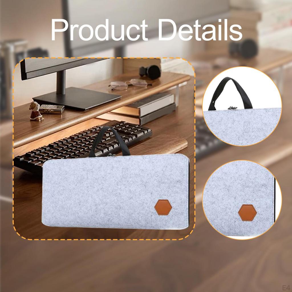Keyboard Storage Bag Mechanical Case Portable Shockproof Simple with Handle Protector