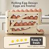 4 Layers Automatic Rolling Egg Holder Rack Fridge Egg Storage Box Container Kitchen Refrigerator Egg Dispenser Fridge Organizer