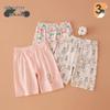 Kinder-Baumwoll-Pyjamashorts - Cartoon-Print, Locker und Leicht für den Sommer
