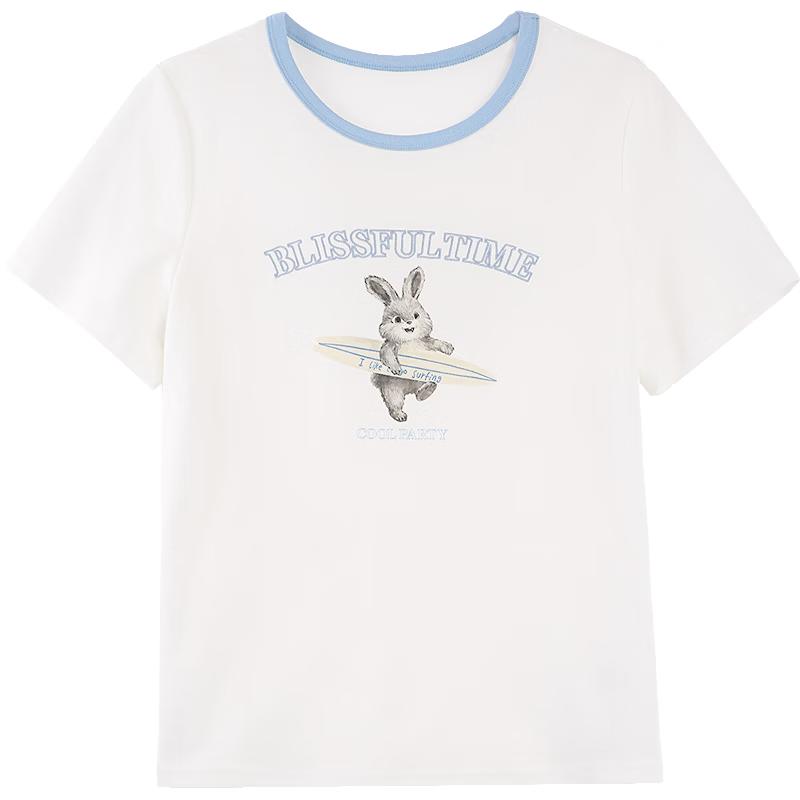 

Betu Women s Surfing Bunny Print Tee S