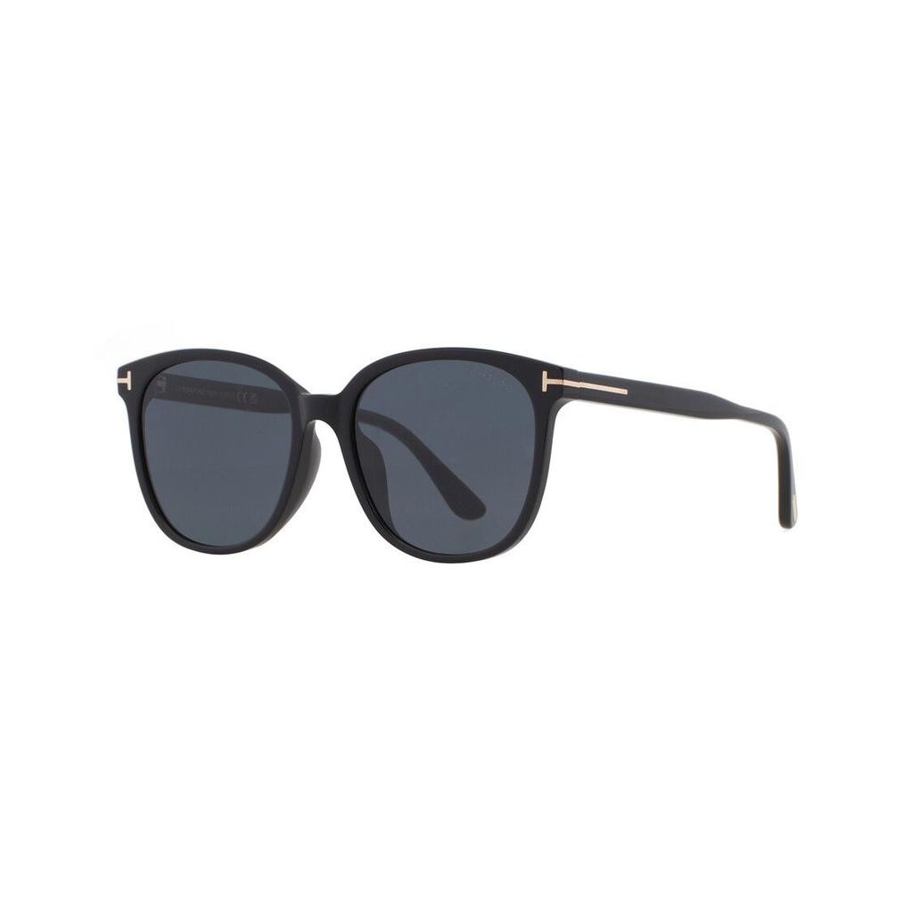 TF T Logo Acetate Irregular Shape Sunglasses Unisex sunglasses Black FT0972K01A56