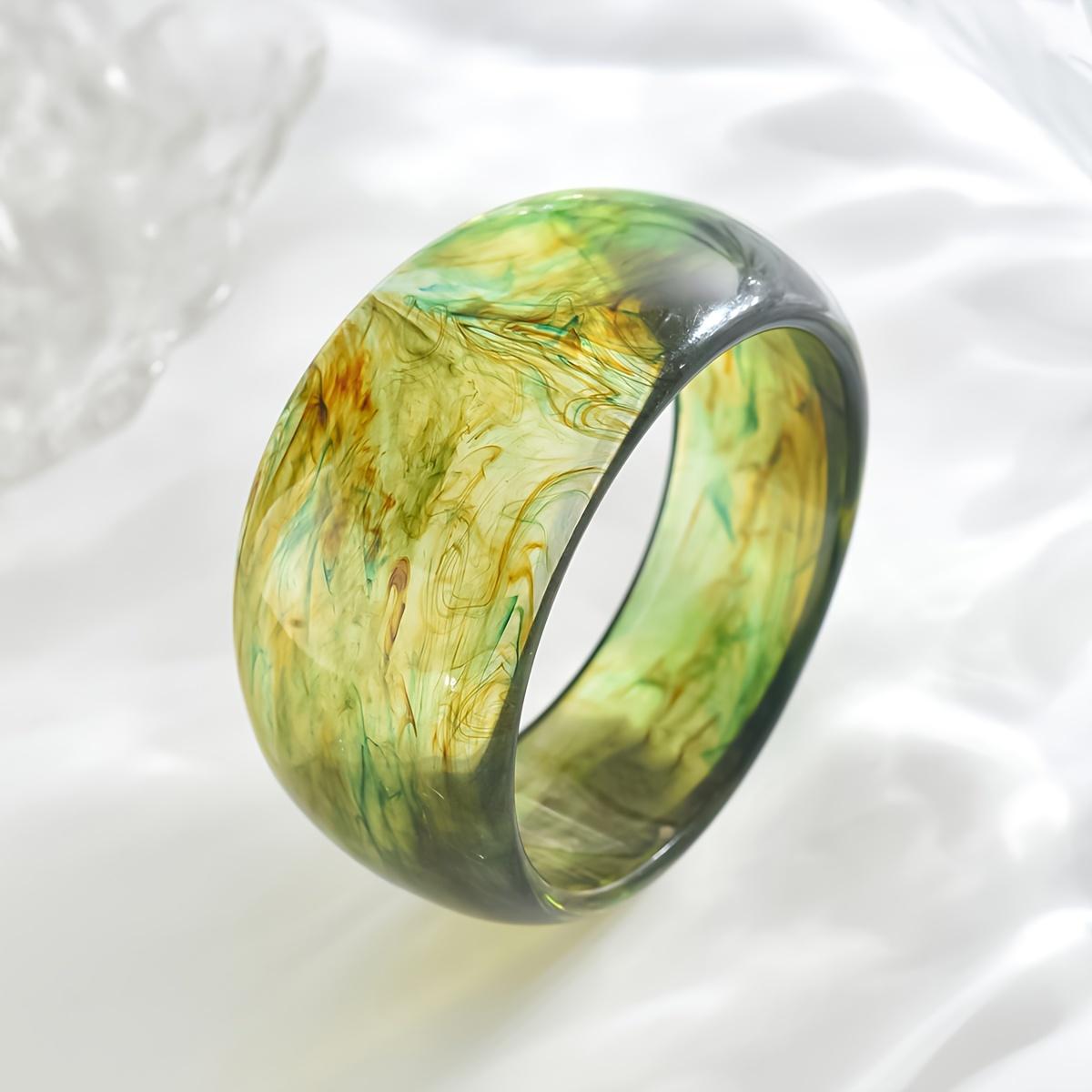 

Шикарный браслет из прозрачной смолы в стиле бохо — уникальный нестандартный дизайн, идеально подходит для повседневного ношения и вечеринок one size