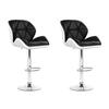 Benches Bar Stools Artiss Set Of 2 Kitchen Bar Stools White, Black And Chrome