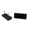 Double furniture glide 35x15x5 furniture foot, hammered in, BLACK 10 PCS