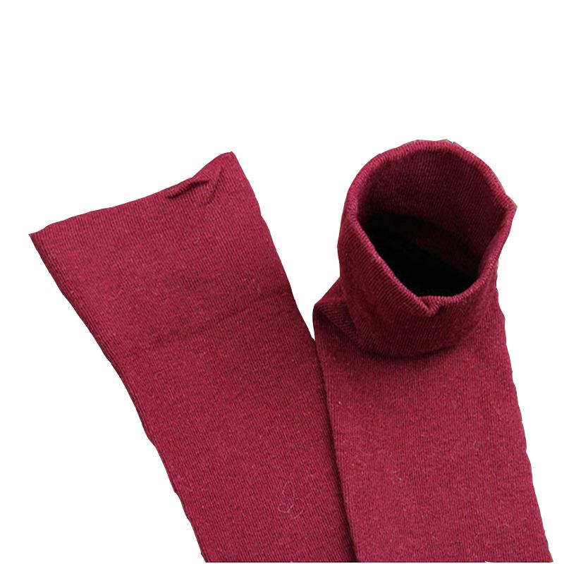 Women's Flared Combed Cotton Knee-High Socks In Solid Colors