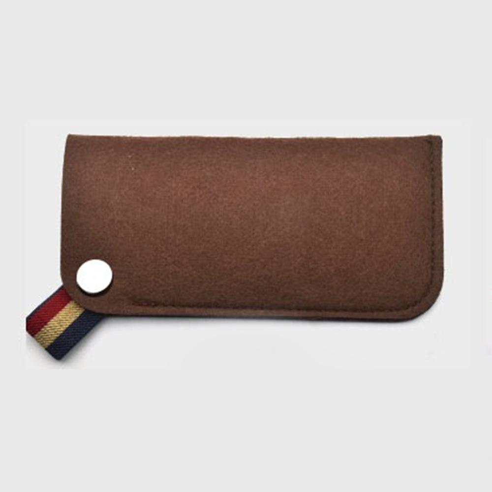 High-Quality Minimalist Felt Eyeglass Bag Portable Ultra-Light Sunglass Case for Men and Women 5 Colors Eyeglass Protective Case