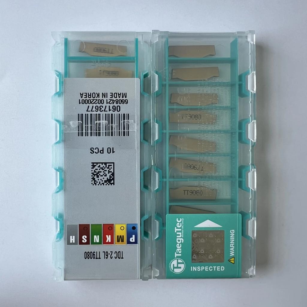 TaeguTec / TDC2-6L TT9080 / Original Carbide Blade 10 Pcs