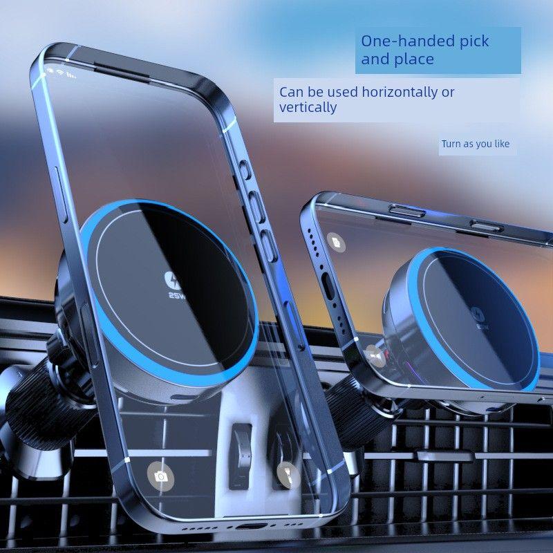 In-Car Magnetic Wireless Phone Holder with Fast Charging for Magsafe