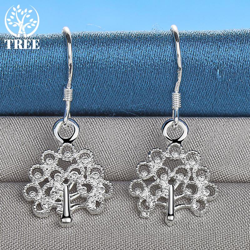 925 Sterling Silver náušnice Tree Drop Náušnice Šperky