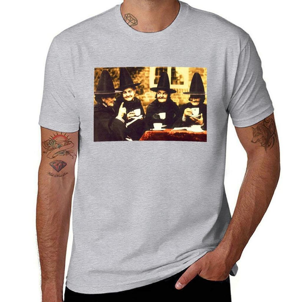 Witches Tea Party  colored Tshirt sublime heavyweights mens plain t shirts
