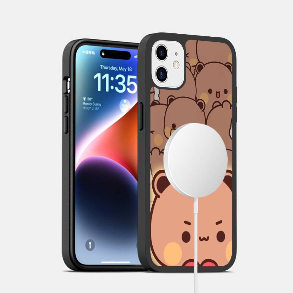 Cute BUBU DUDU Phone Case Magnetic Case For iPhone 17 16 15 14 13 12 11 For Magsafe Wireless Charge Cover