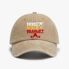 Cappello unisex divertente per Powerlifting Squat Panca Stacco Sollevamento Pesi Cappellini in Denim Lavato Usurato Cappellino da Baseball Traspirante cappelli casual