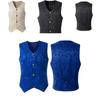 Stylish Brocade New Mens Vest Waistcoat With Elegant Gothic Punk Design For Any Occasion