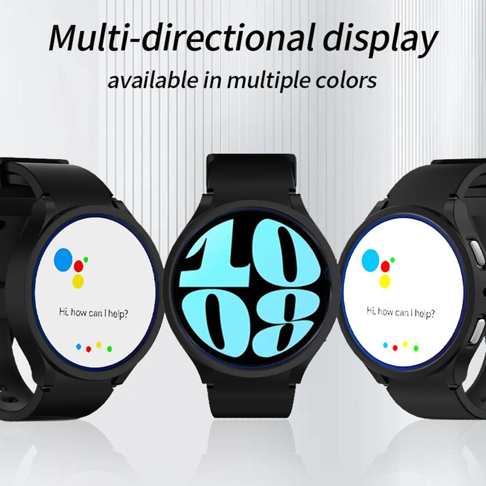 Screen Protective for Samsung Galaxy Watch 6 44mm 40mm PC Case Frame Bumper Cover+Tempered Glass Galaxy Watch6 Classic 43mm 47mm