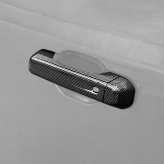 For 2018-2025 Jeep Gladiator JT/Wrangler JL Carbon Fiber Door Handle Cover Trim