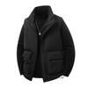 Workwear Multi-pocket Down Jacket Vest Men's Short Sleeveless Stand Collar Warm Jacket
