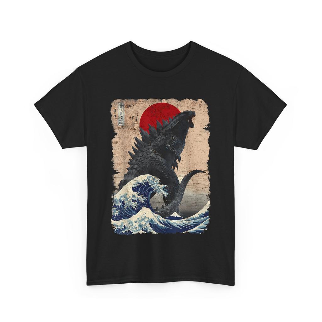 T-Shirt Leggendaria Rara Kaiju Arte Giapponese Retrò Vintage