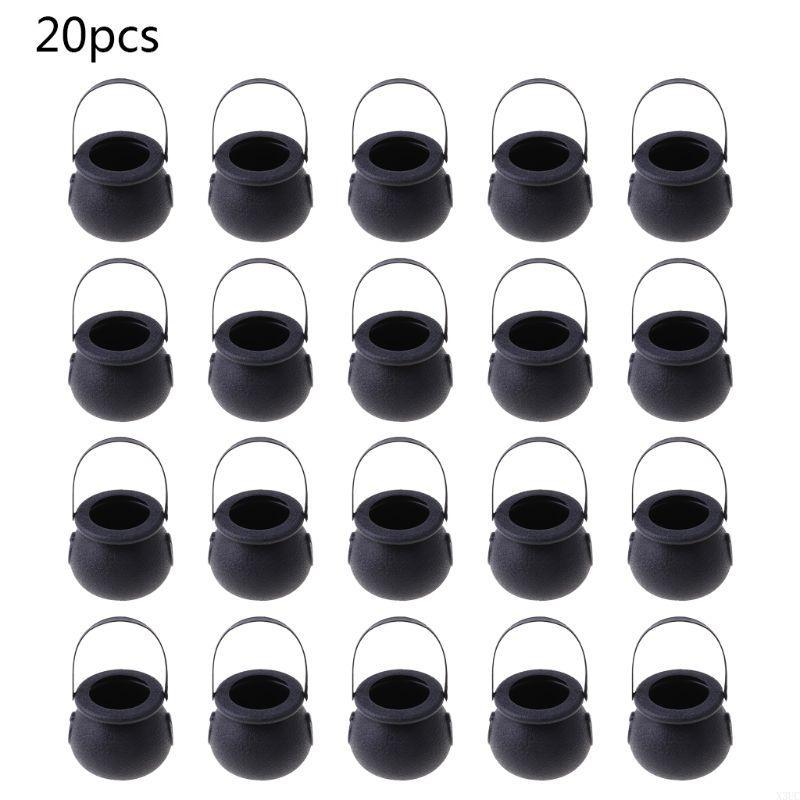 

20 PCS Halloween Candy Pot for Ideal for Halloween for Kids St Patrick Day, Wiza X3UC чёрный