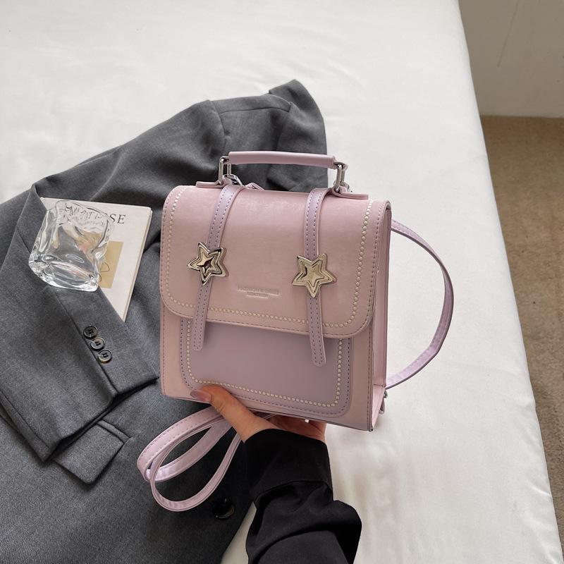 Schoolbag High Value Personality Foreign Texture Hand Bag 1011 Summer New Backpack Trend Korean Version Fashion Backpack