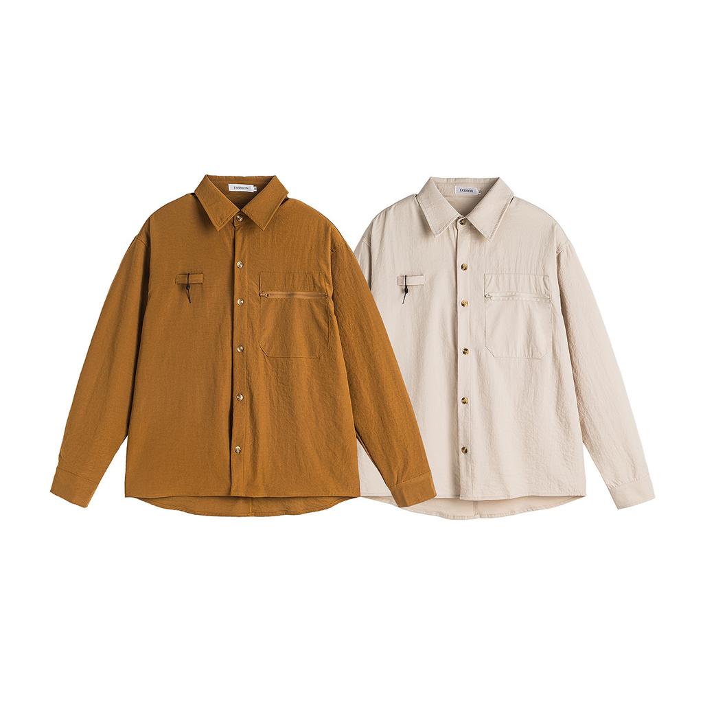 Pánská nová podzimní a zimní ležérní košile s dlouhým rukávem Módní pánská košile