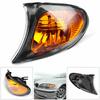 2002-2005 BMW 3 Series E46 320i Turn Amber Lens Signal Lamps Corner Lights For BMW | Pair | Right | Black