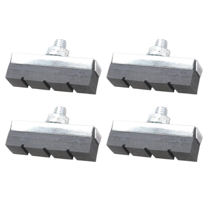 2 Paires V-Brake Vélos Blocs Vélos Patins de Frein pour Vélos de Montagne Route Roue Avant Arrière Vélos Jeu de Plaquettes de Frein V