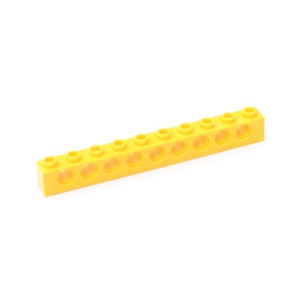Compatible Building Block 2730 Hole Brick, Technology Machinery Building Block Spare Parts 1X10 With 9 Hole High Brick Bump Brick