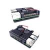 Aluminium Alloy Pi 4B Armors Case with Integrated Double Fan for Raspberry Pi4B Enclosure Enhances Thermals Performances