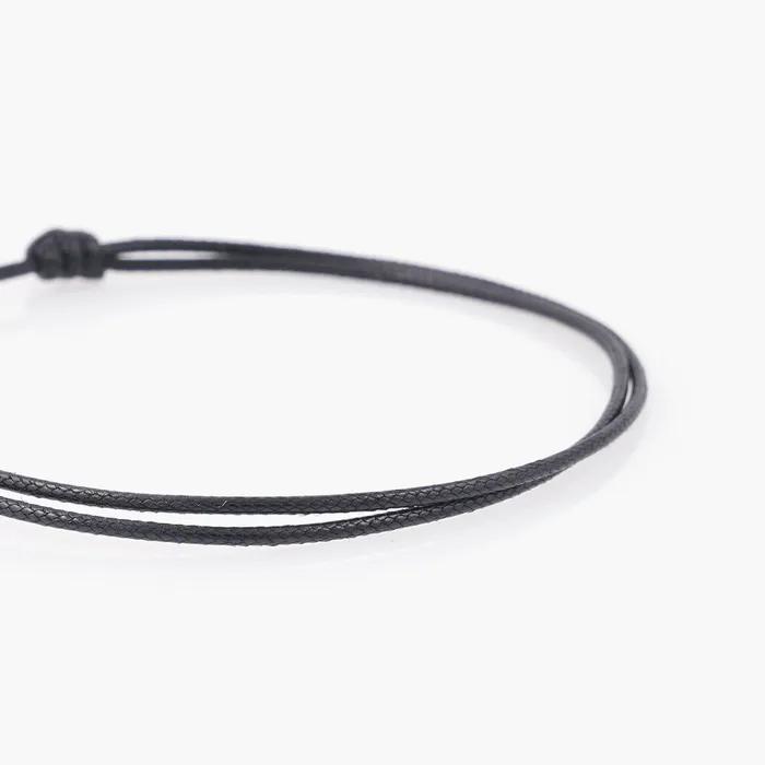 Antique Line Wheel Pendant String Bracelet (C2501AC1228_BK)