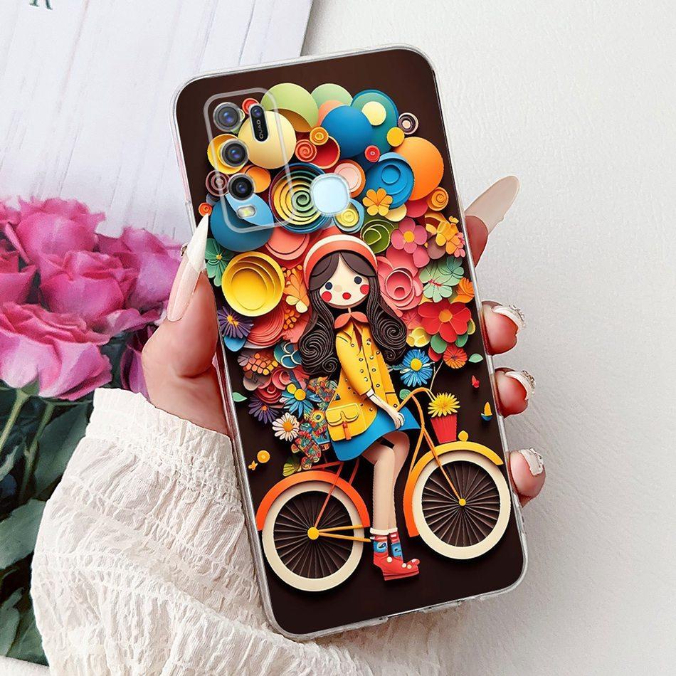 For Vivo Y50 Y30 Y30i 1935 1938 Cool Dragon Tiger Painted Phone Case For Vivo Y30 Y30i Y50 Soft Silicone TPU Cases