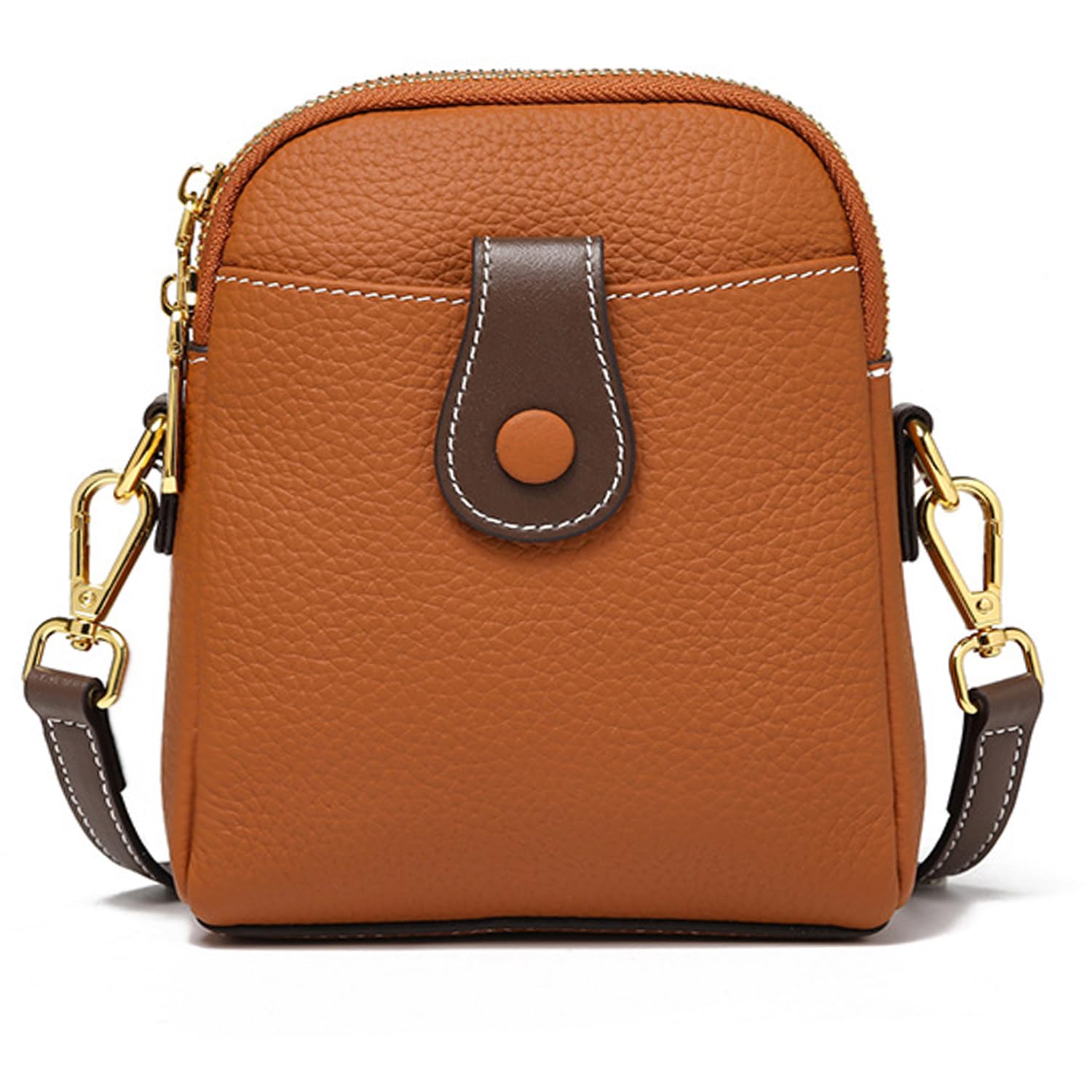 

Чохол для смартфона на плече, справжній гаманець на плече, плечовий для смартфона, подарунок [Bearneko] жіночий, сумка, шкіра, маленький, через плече, сумка, легкий, кавовий