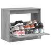 VidaXL Shoe Cabinet Sonoma Grey 80x42x69 Cm Engineered Wood 840006