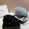 Japanese And Korean Fine Glitter Styling Beret Irregular Edge Pressing Painter Hat Bud Girl