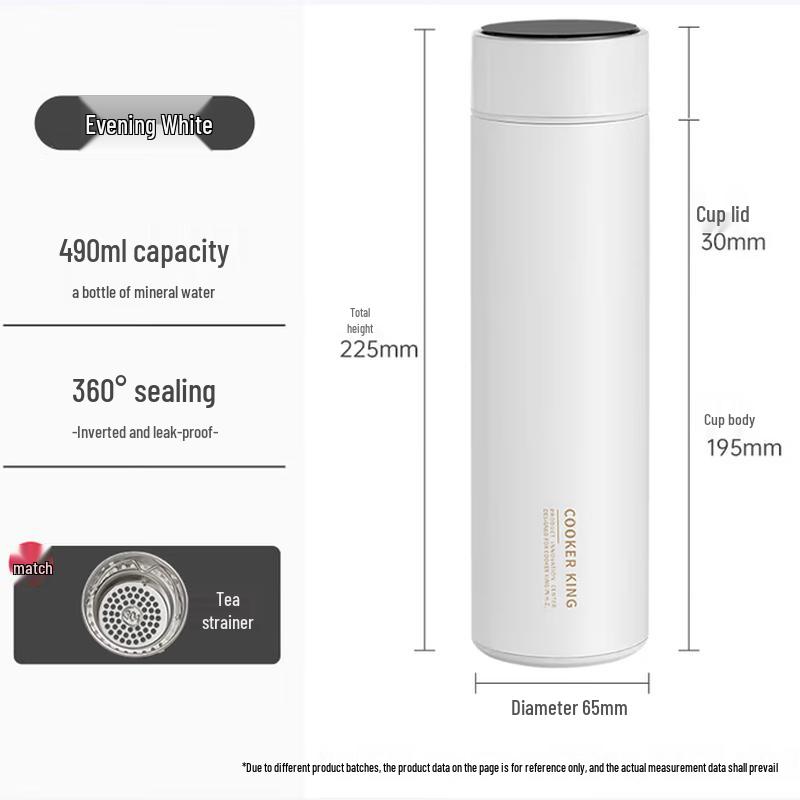 Chui Da Huang 316L Smart Tea Infuser Thermos Mug