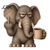 Holiday Door Frame Sign Middle Finger Animal Corner Sign, Funny Wooden Durable Wood Ornaments Decoration, Wall Hanging Ornament for Festive