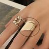 Xiaomi BF CLUB 925 Sterling Silver Irregular Ring Female Wide Smooth Open Simple Retro Style Handmade Rings Jewelry Birthday Gift