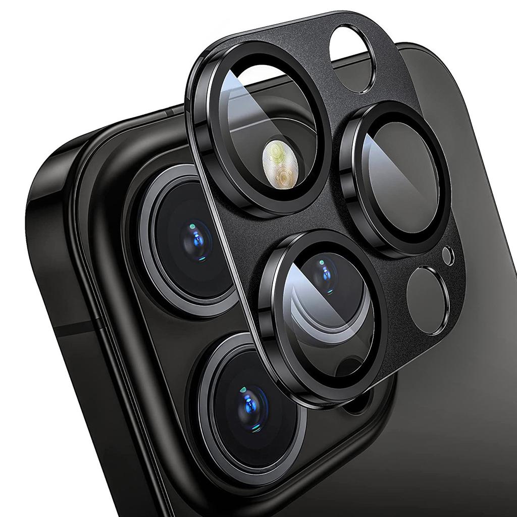 ENKAY HAT PRINCE For iPhone 16 Pro/16 Pro Max Camera Lens Protector Aluminum Alloy+Tempered Glass