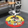 Pokemon Characters,Pikachu Chair mat Round Rug Office carpet, Machine Washable, Non slip, Suitable for Living Rooms, Bedrooms