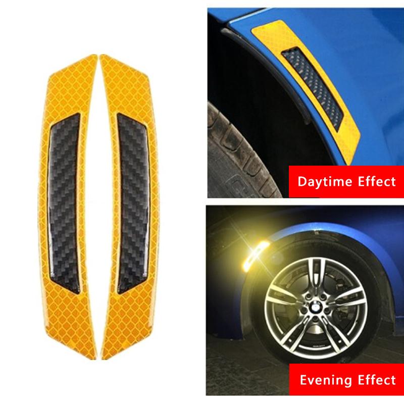 Warning Car Reflective Strip Security Tag Car Door Bumper Sticker Anti-collision Safety Mark Auto Side Anti-scratch