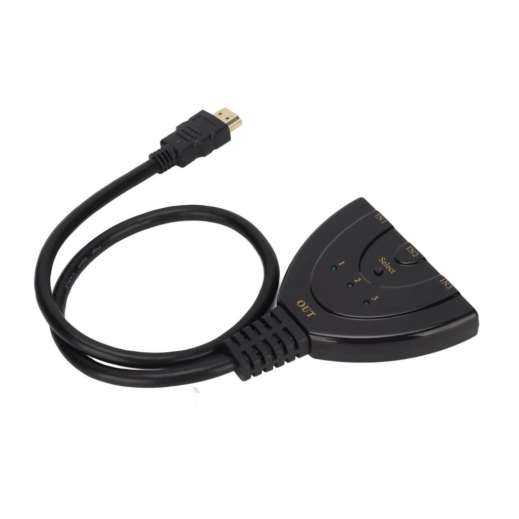 3x1 Switch Splitter High Resolution HD 4K 1080P HD Multimedia Interface Switcher for PS3 Cable Box