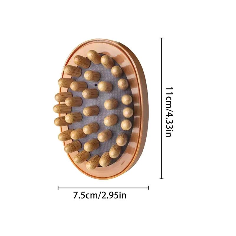Handheld Wooden Body Massage Brush Anti Cellulite For Legs Belly Body Shaping Dry Skin Brush Portable Muscle Relax Beauty Tool