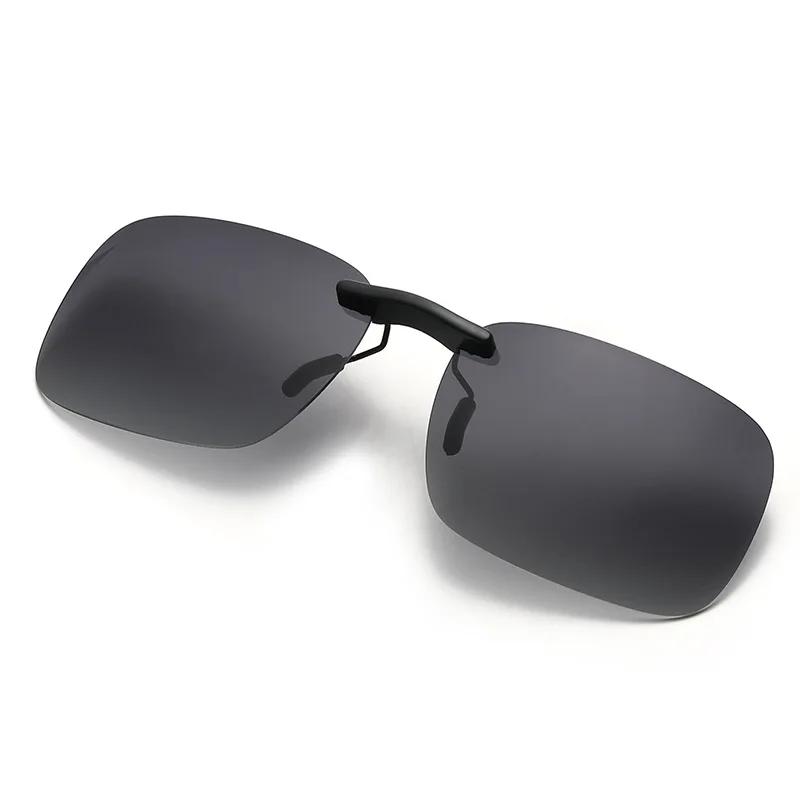 Herren Autofahren Clip-on Sonnenbrille Brille Vintage Damen Quadratisch Nachtsicht Angeln UV400 Sonnenbrille Lunettes eil Homme