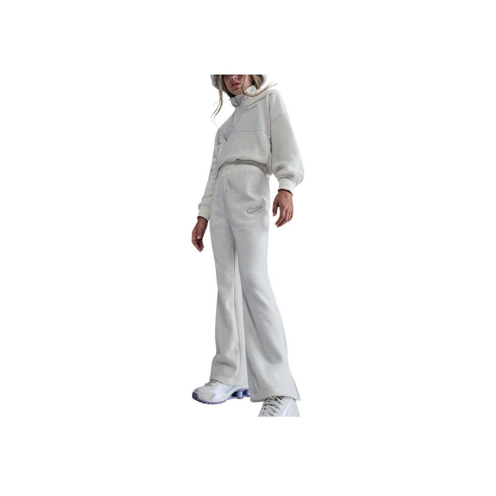 Nike Kids  Knitted Sports Pants FW25 Fleece Pants Solid Color Wide Leg Split Elastic Kids Pants HV0407047