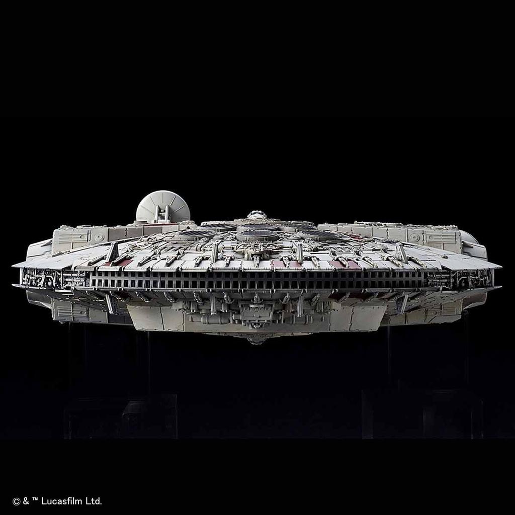 BANDAI SPIRITS Star Wars Millennium Falcon (Star Wars: The Rise of Skywalker) 1/144 Scale Pre-Colored Plastic Model