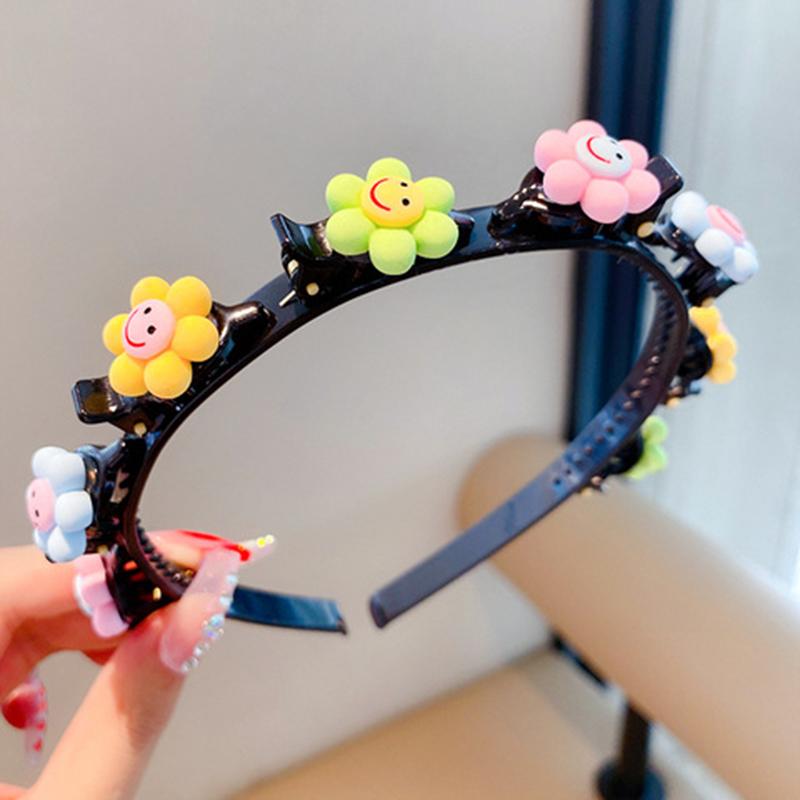 New Cute Cartoon Hairbands Girls Flowers Fruits Shape Hair Hoop Bands Korea Headwear Children for Kids Hair Accessories Gift