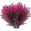 8 Bundles of Lifelike Artificial Flowers for Outdoor Home Garden Decor Vibrant Faux Plants for Patios and Walkways